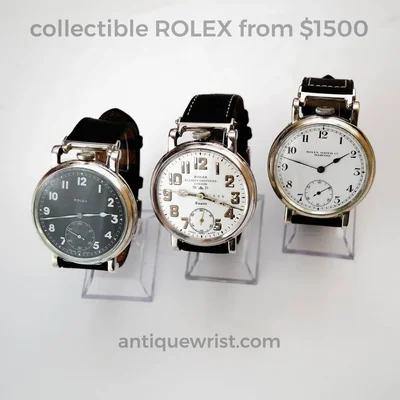 Vintage Rolex pocket watch conversion — brass case with four welded lugs