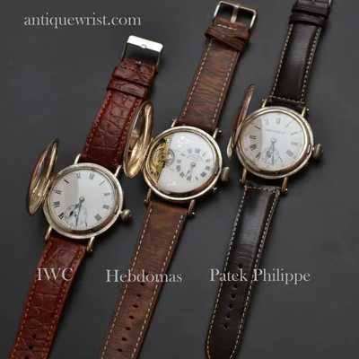 Antique pocket watch to wristwatch conversion — guilloche dial closeup